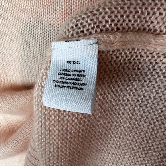 Derek Lam 10 Crosby Peach Cashmere Tie Back Sweater - Picture 7 of 7